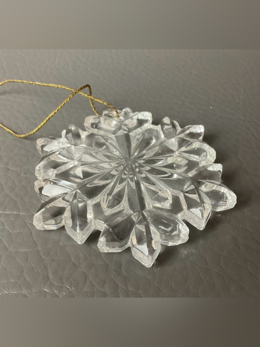 PRINCESS HOUSE CHRISTMAS SNOWFLAKE ORNAMENT 2.75”LEAD CRYSTAL 832 W/ Box